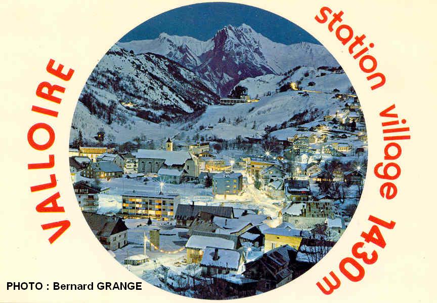 Carte postale de 
    Valloire datant des annes 1980